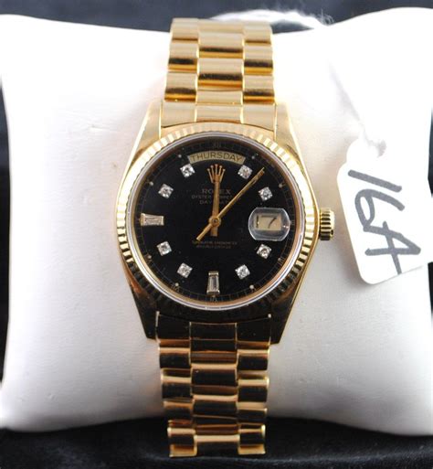 Rolex President Black Face 